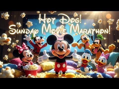 Mickey's Epic Sunday Movie Marathon – Popcorn, Giggles & Friends! 🍿😂 #goofy 