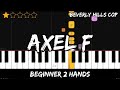 Beverly Hills Cop Axel F Easy Beginner Piano Tutorial For 2 Hands