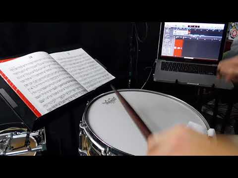 Mitchell Peters Intermediate Snare Drum Studies Etude 24 80bpm