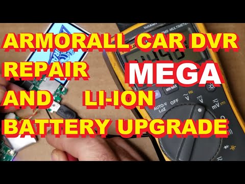 ArmorAll Car DVR Repair and MEGA Battery Upgrade