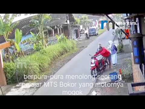 Viral Video Aksi Pencurian Motor dengan Modus "Menolong"