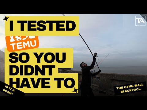 I Tested TEMU Fishing Gear So You Don’t Have To 🎣 | Sea Fishing UK - The Gynn Wall - Blackpool