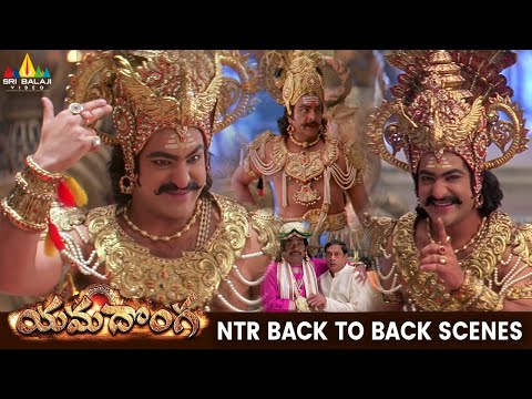 NTR Best Scenes Back to Back | Yamadonga | Telugu Movie Scenes | SS Rajamouli @SriBalajiMovies