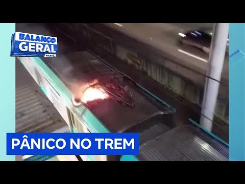 Explosão em trem da ViaMobilidade provoca pânico nos passageiros em SP