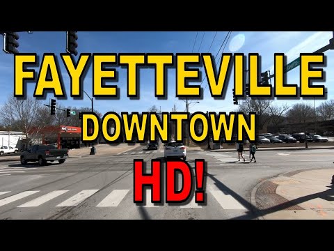Fayetteville Downtown in HD! - Driving Tour