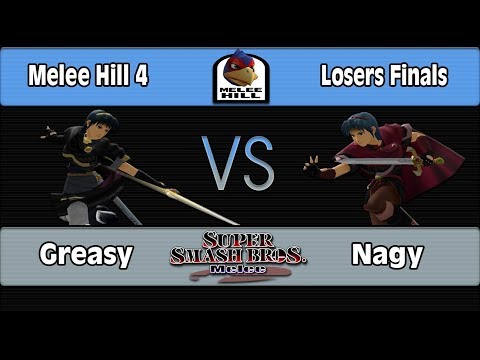 Melee Hill 4: Greasy (Marth) Vs. Nagy (Marth) - LF