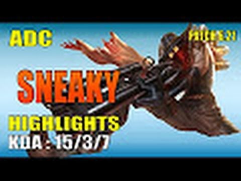 C9 Sneaky Jhin vs Caitlyn -  ADC NA SoloQ -  Highlights LOL 2016