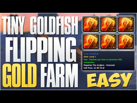 WoW Gold Farming: How To Make Thousands Of Gold Easy! 7.0.3 Tiny Goldfish Flipping Tutorial!