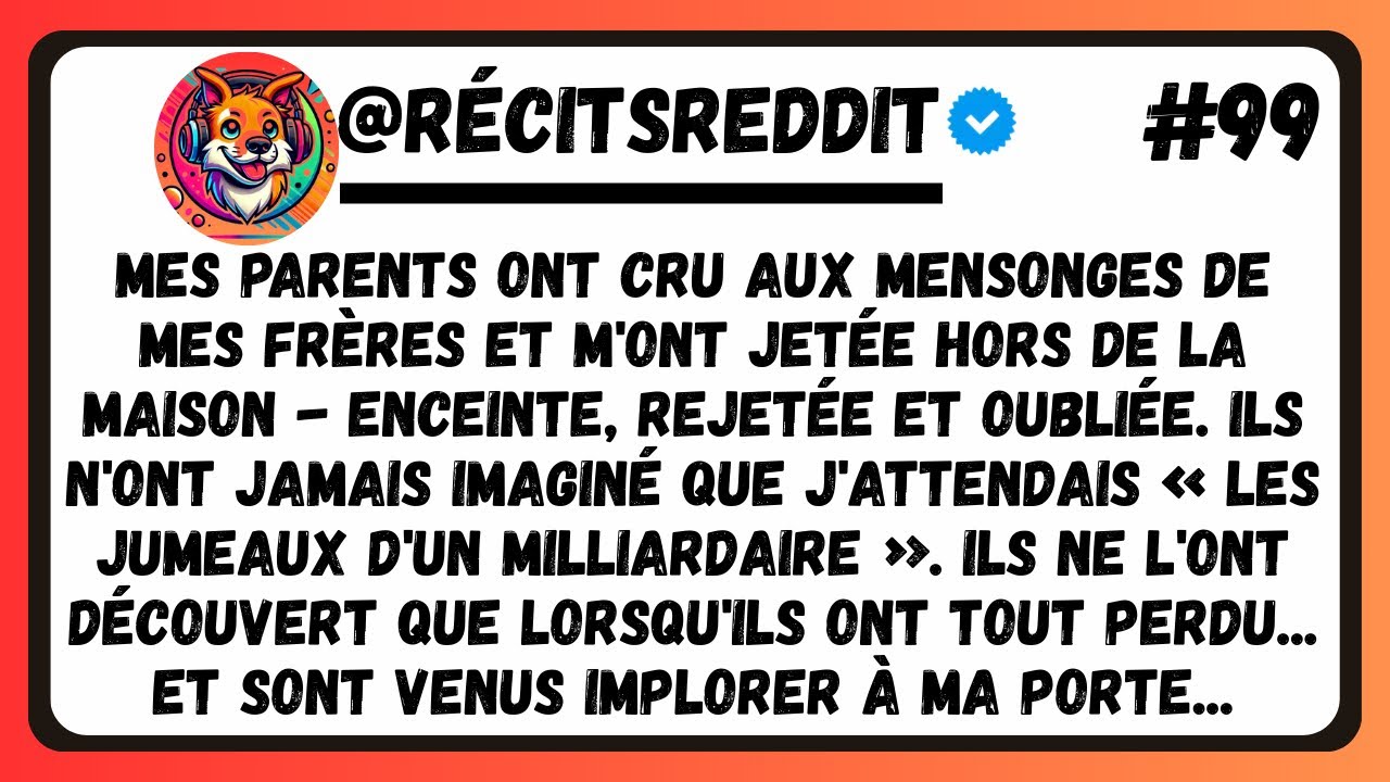 Mes Parents ont cru aux Mensonges de Mes Frères et m'ont mise à la porte — Enceinte.