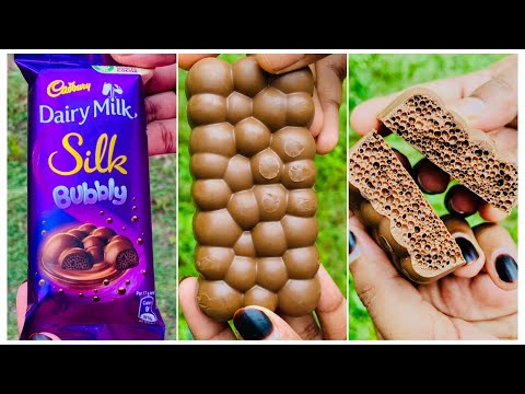 Cadbury Dairy Milk Silk Bubbly Malayalam Review | Dairy Milk Bubbly Unwrapping | Chocolate |#shorts
