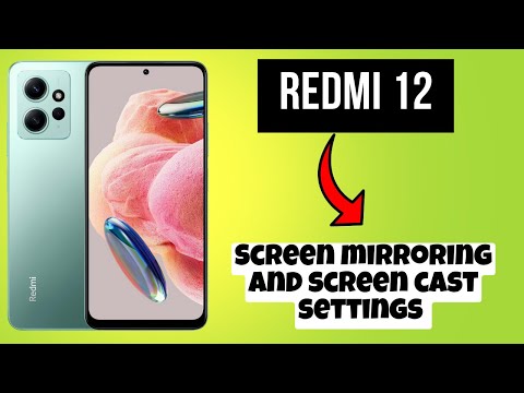 Redmi 12 Screen mirroring and screen cast settings || How to set screen mirroring