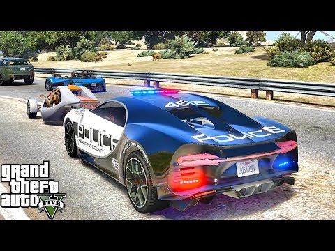 GTA 5 MODS LSPDFR 970  - BUGATTI CHIRON PATROL!!! (GTA 5 REAL LIFE PC MOD)