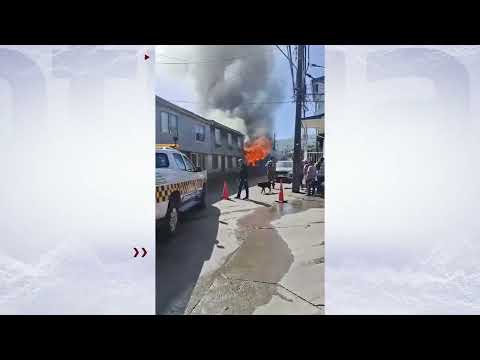 Incendio en Lota Bajo deja un muerto, 14 damnificados y cuatro viviendas destruidas