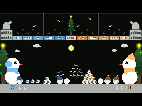 Snowball Fight - Marble Race in Algodoo