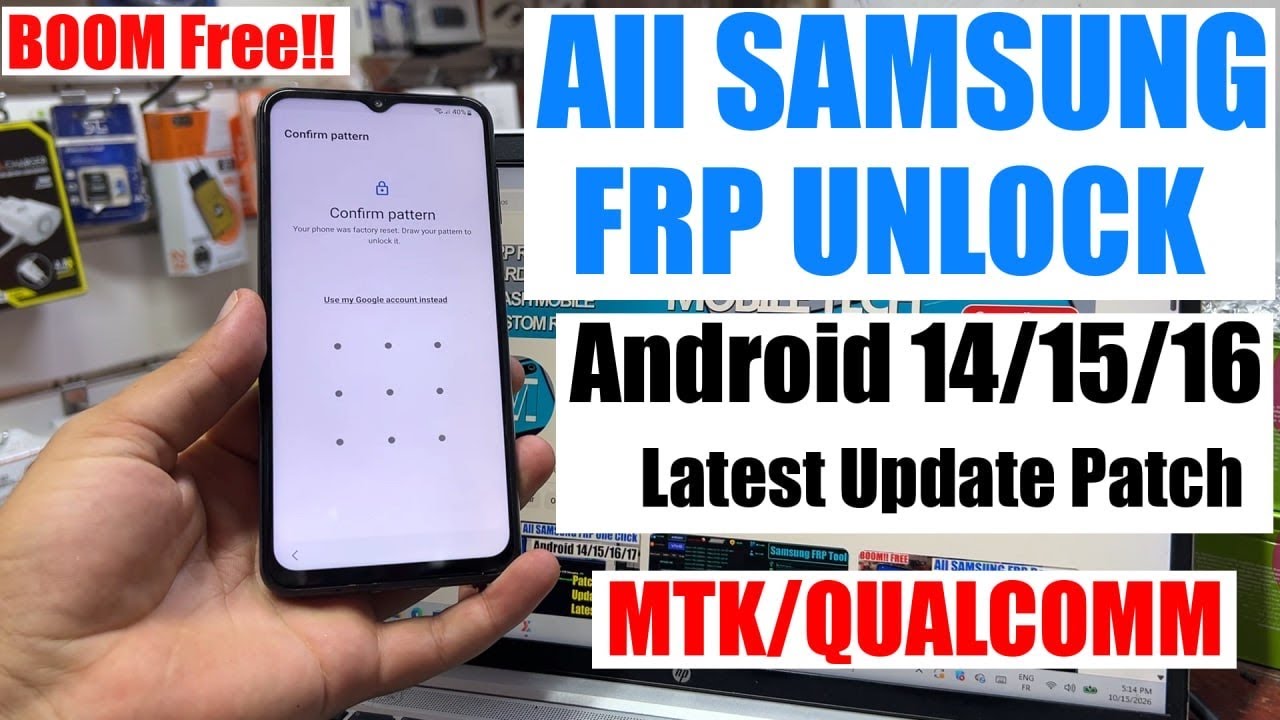 All Samsung FRP Bypass Android 14/15/16 By FRP Tool, Google Account Remove | FRP Unlock