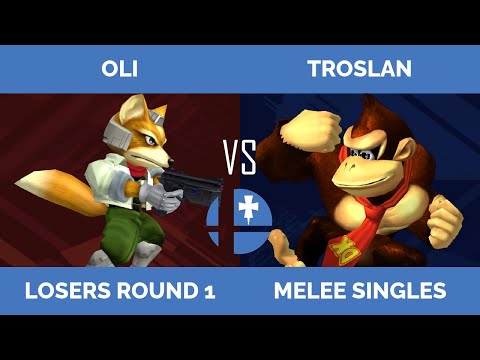 RogaSmash 197: SSBM Losers R1 - Oli (Fox) vs Troslan (Donkey Kong)