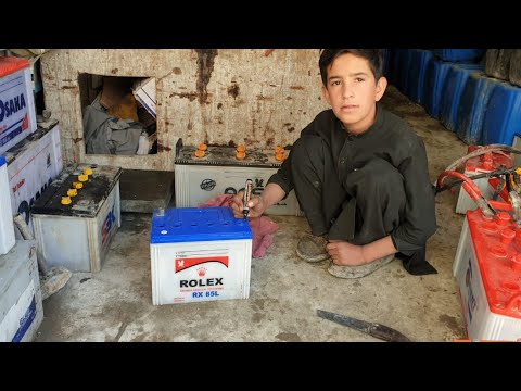 Repair one cell of car battery pakistani . make battery