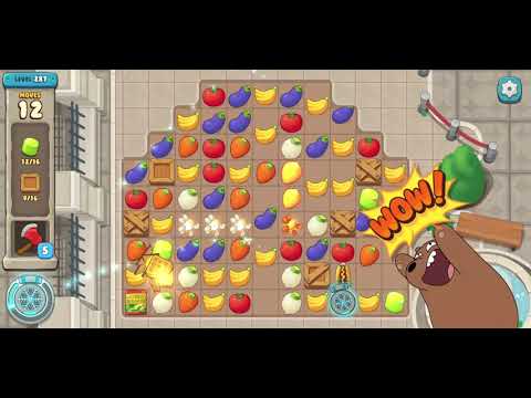 We Bare Bears Match3 Repairs Level 287 - No Boosters