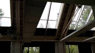Motorized Meet-in-the-Middle Skylight Shades: Vassar College