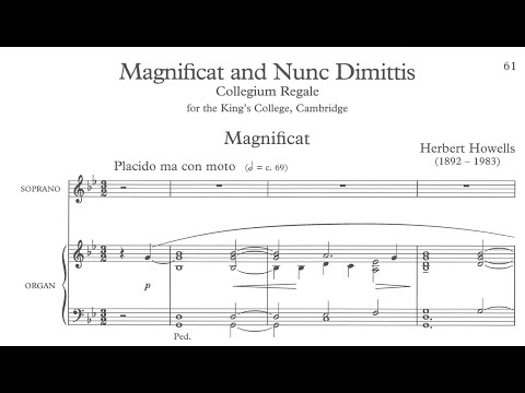 Herbert Howells - Magnificat (Collegium Regale) (score video)