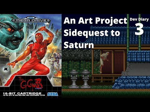 An Art Project Sidequest to Saturn - GG Shinobi Remake for Sega Mega Drive & Genesis - Dev Diary 3