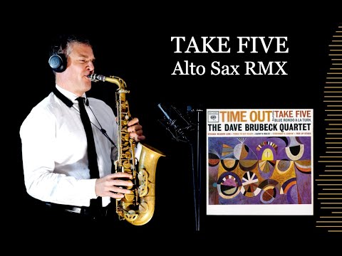 TAKE FIVE (with Brubeck' speech) - Paul Desmond - Alto Sax RMX - Free score
