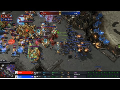 StarCraft II IEM Katowice 2022 Feb26 Dark(Z) v Trap(P) Game 2 MAPS- [ESL] Glittering Ashes