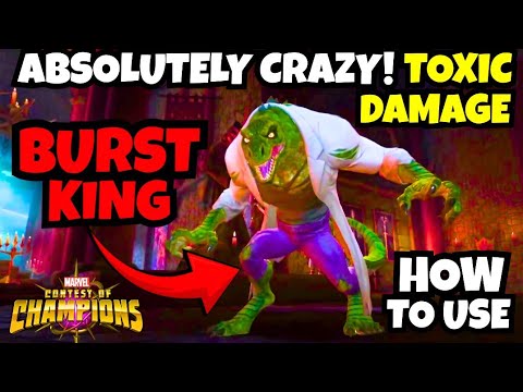 How To Use Lizard | Absolutely CRAZY! 🤯 Toxic Damage | Marvel Contest Of Champions