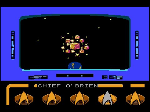 Star Trek The Next Generation Borg Mission completed Nintendo Nes game