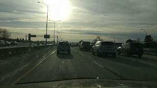 A quick drive home from downtown Montreal (time lapse)