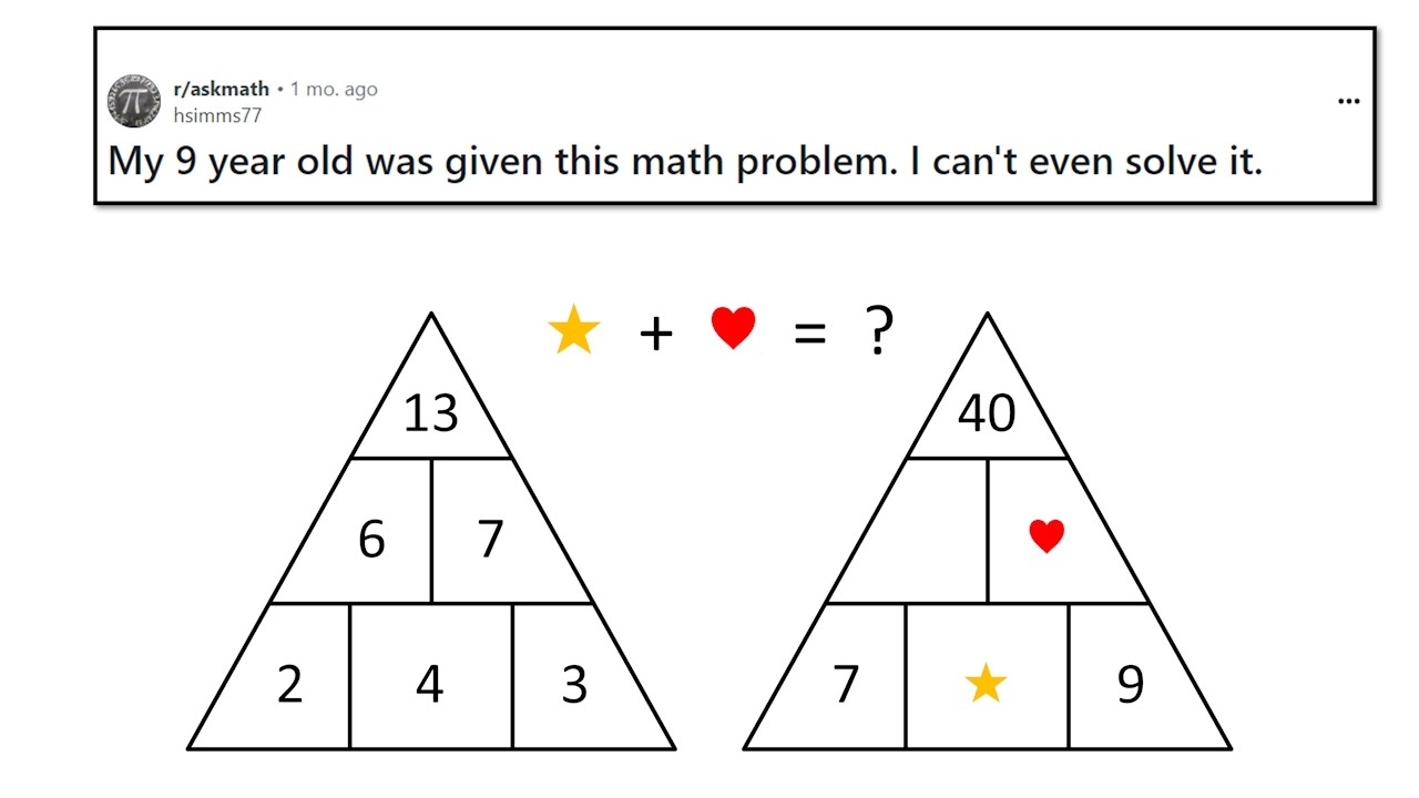 Child's homework puzzle is baffling adults