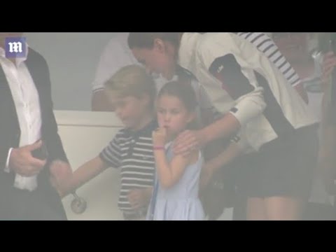 Princess Charlotte sticks out her tongue at charity yachting regatta