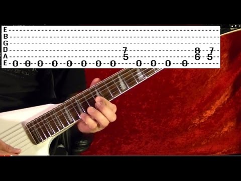 25 Best Heavy Metal Riffs Ever! ( 2 of 2 ) - Guitar Lesson Video