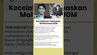 Warga Tak Berani Lihat Kecelakaan yang Tewaskan Mahasiswa UGM di Sleman