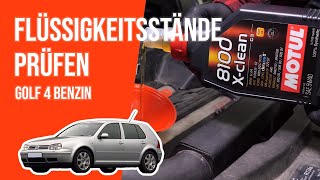 Youtube thumbnail of video "Die Flüssigkeitsstände prüfen Golf 4 1.4 16V 📏"