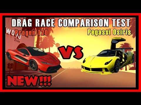 GTA 5 PS4 - Progen T20 Vs Pegassi Osiris Drag Race Comparison | Which is fastest? (GTA V)