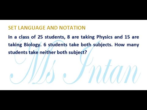 Set Language and Notation