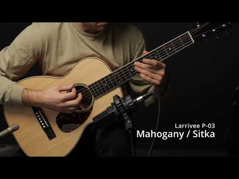 Parlor Rosewood VS Mahogany | Larrivee P-03 and P-09 | Can you hear the difference?