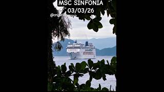 MSC SINFONIA  navio cruzeiro  Santos  03/03/26  #buzios @cruzeiros2025  #cruise chegando #shorts