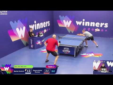 WINners CUP table 2  29.12  Batiuk Dmitrii - Zaporozhets Roman  14:30