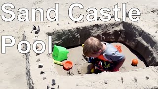 How to Make a Kiddie Pool Sand Castle with Beach Tools | Our Outer Banks, NC Vacation Project