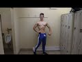 EPIC FLEXING W/ 17 YEARS OLD BODYBUILDER OLIVIER MONTMINY