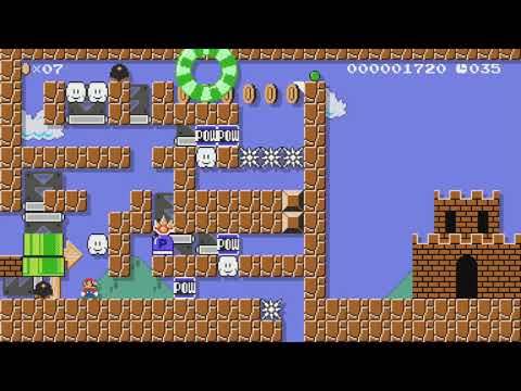 [詰みあり]アイテムパズル1♪ item puzzle by メロディアイ3 - Super Mario Maker - No Commentary 1bq