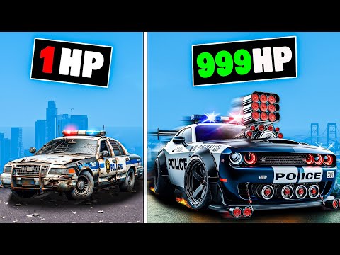 Every time I crash my police car gets faster in GTA 5