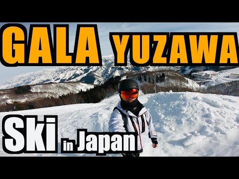 Skiing at GALA Yuzawa in Japan.Top To Bottom Run!!