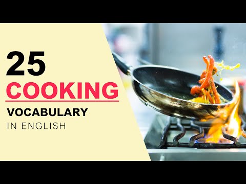 English Vocabulary with Pictures - 25 Cooking Vocabulary Words