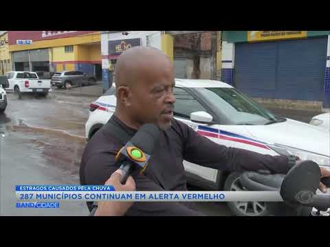 Damage caused by rain in Bahia - Band Cidade