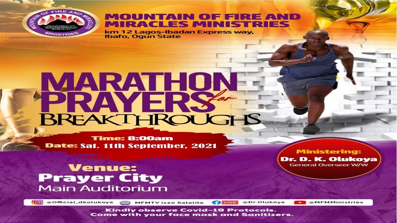 MFM Marathon Prayers For Breakthroughs 11 September 2021