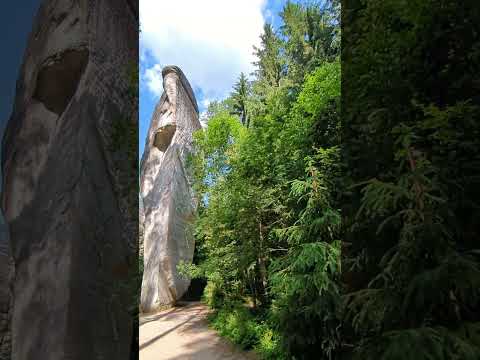 amazing place in Czech republic #nature #forest #forestlake #rocks #mountains #czechrepublic #travel