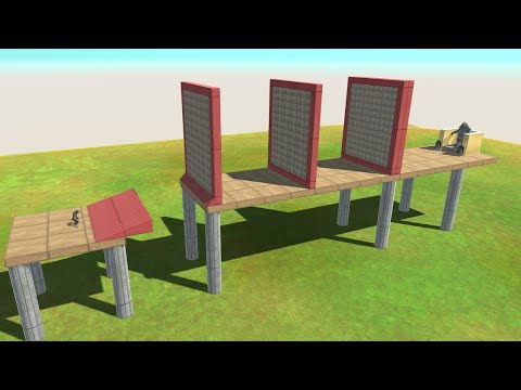 All Units on Jet Engine vs Three Gorillas and Walls - Animal Revolt Battle Simulator